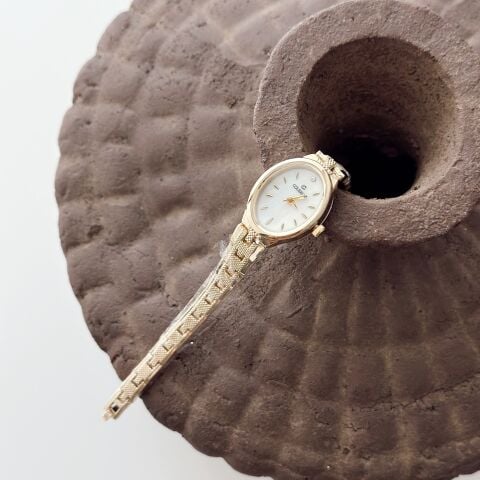 Eloiz Gold-White Watch | Saat