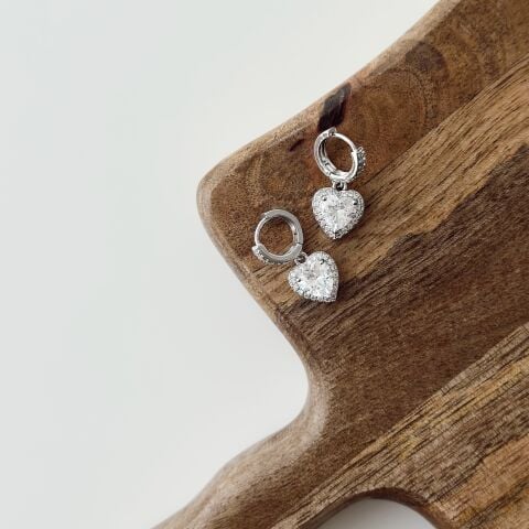 Heartlie Steel Earring | Çelik Küpe