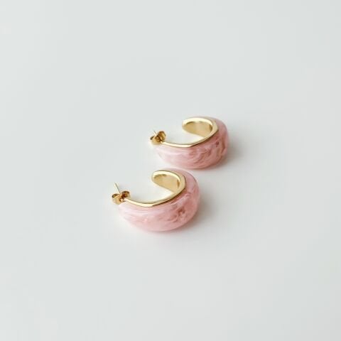 Pinki Clou Steel Earring | Çelik Küpe