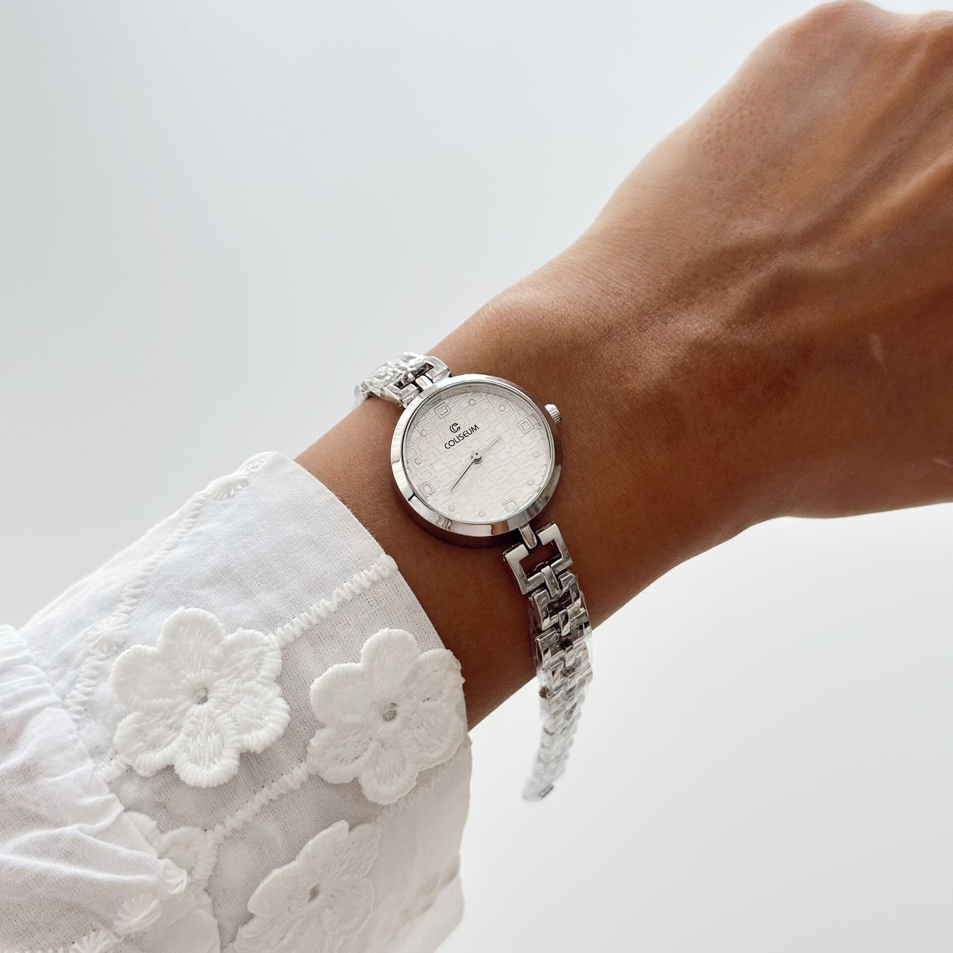Rocha Grey-White Watch | Saat