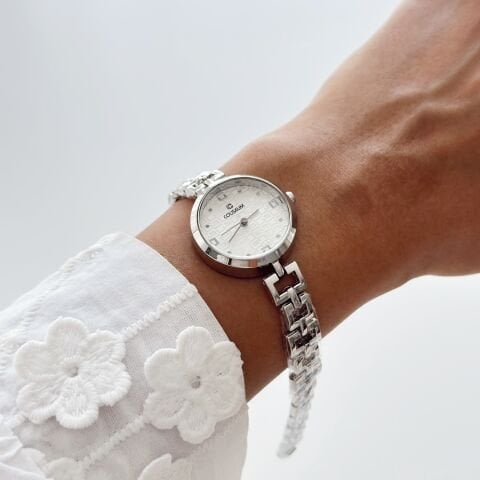 Rocha Grey-White Watch | Saat
