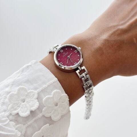 Rocha Grey-Red Watch | Saat