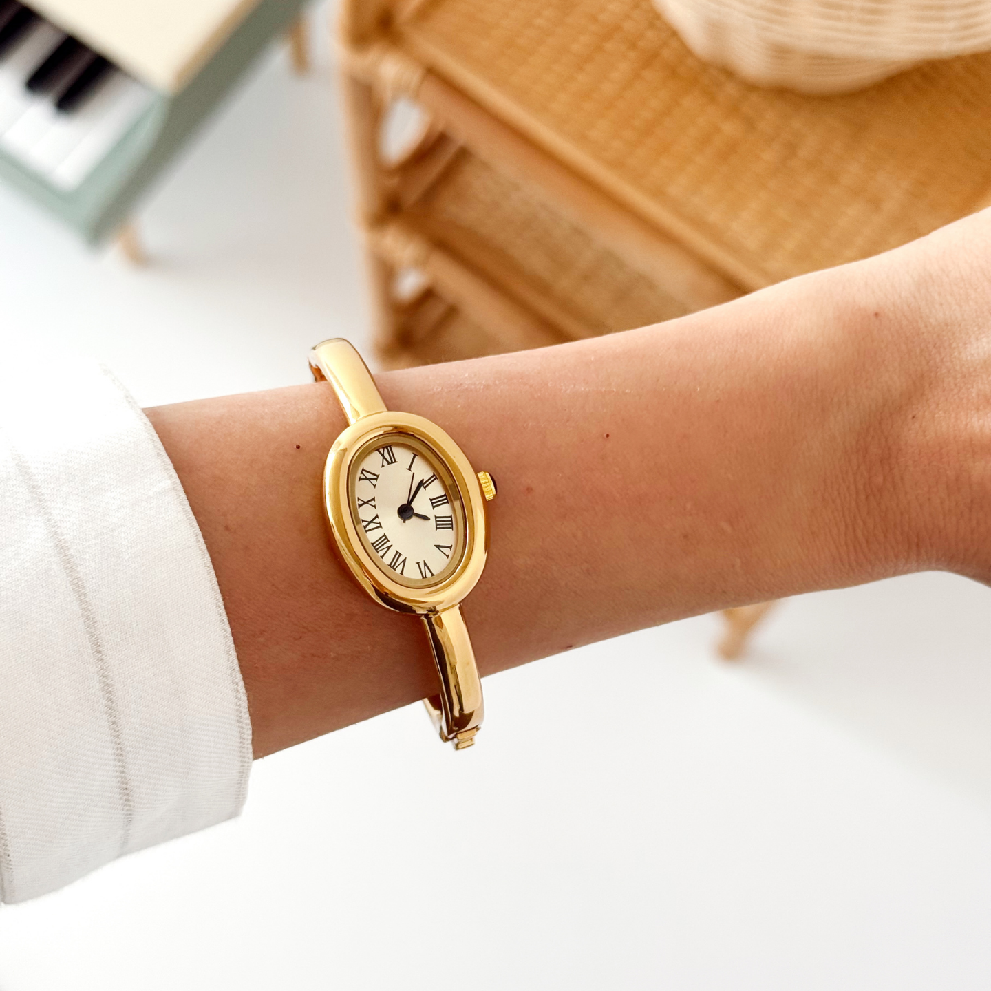 Martin Gold-Cream Watch | Saat