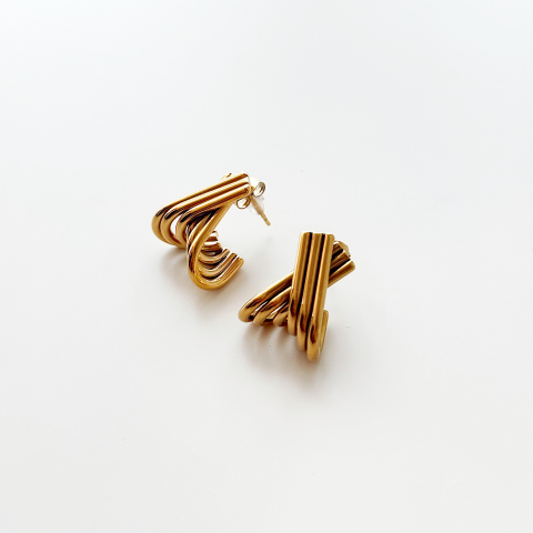 Lirena Steel Earring | Çelik Küpe
