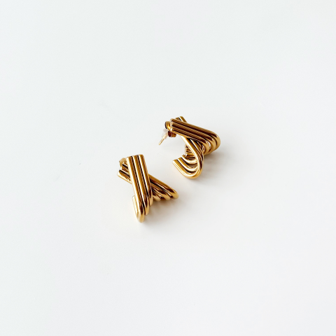 Lirena Steel Earring | Çelik Küpe