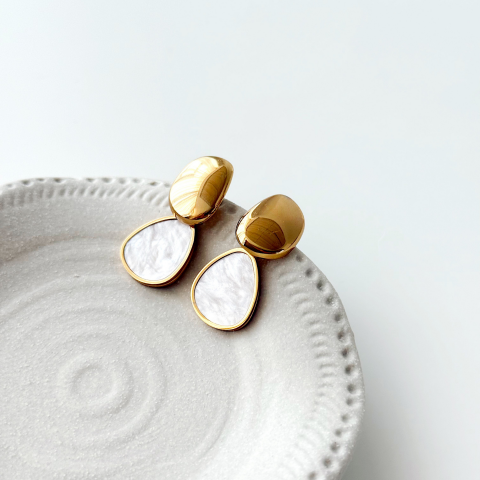 Fayen Steel Earring | Çelik Küpe