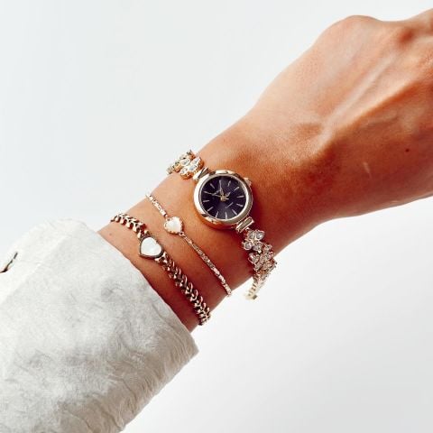 Ovein Gold Black Watch | Saat