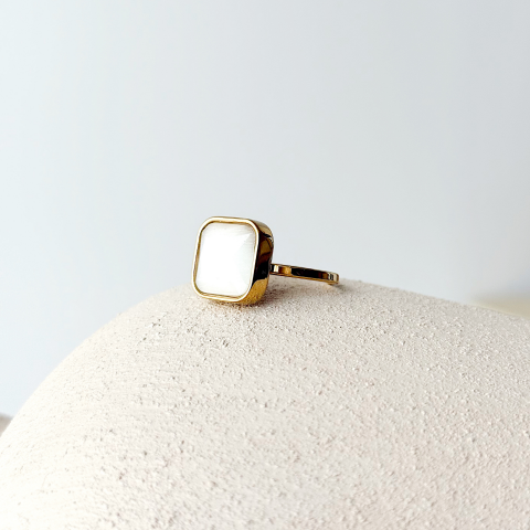 Cream Steel Ring / Çelik Yüzük