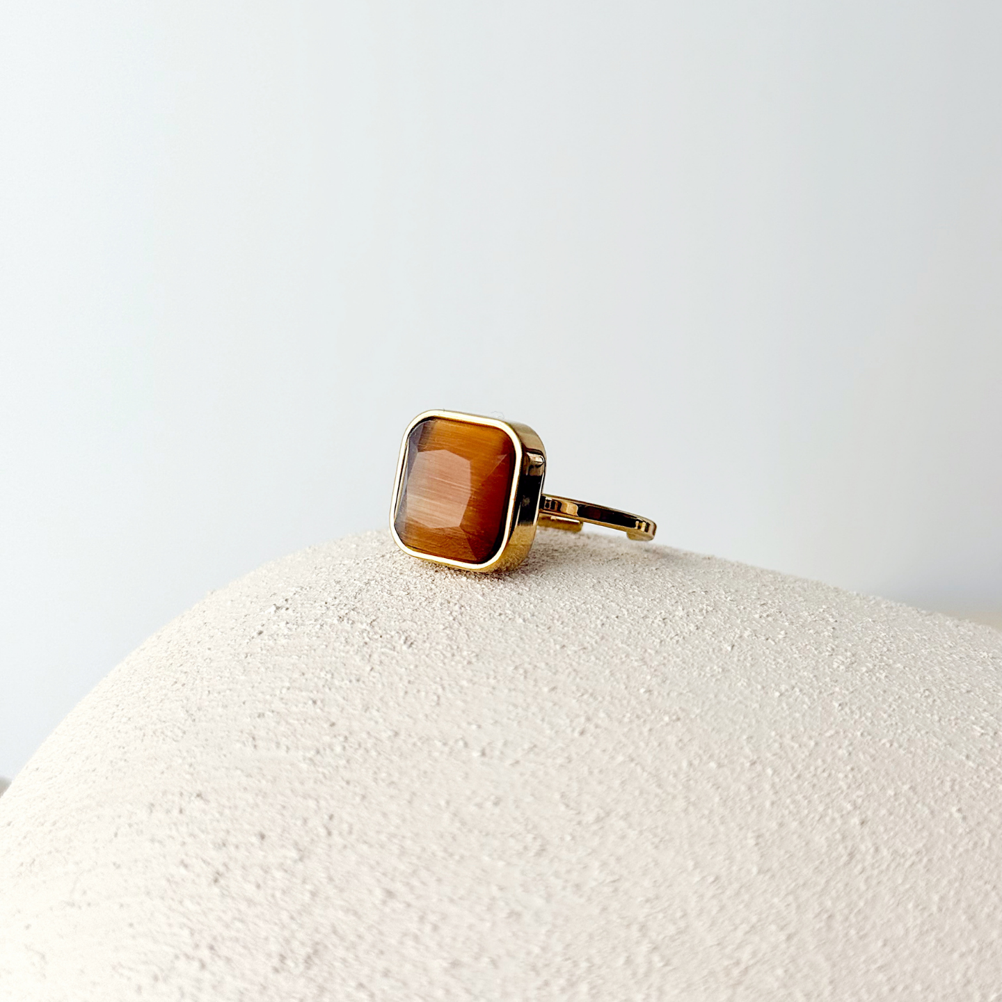 Brown Steel Ring / Çelik Yüzük
