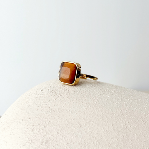 Brown Steel Ring / Çelik Yüzük