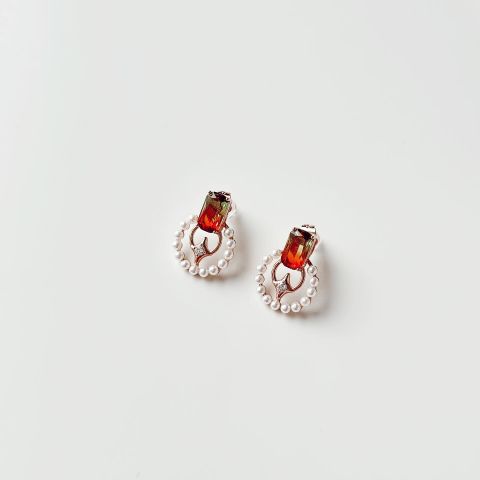 Mystic Pearl Xuping Steel Earring | Çelik Küpe