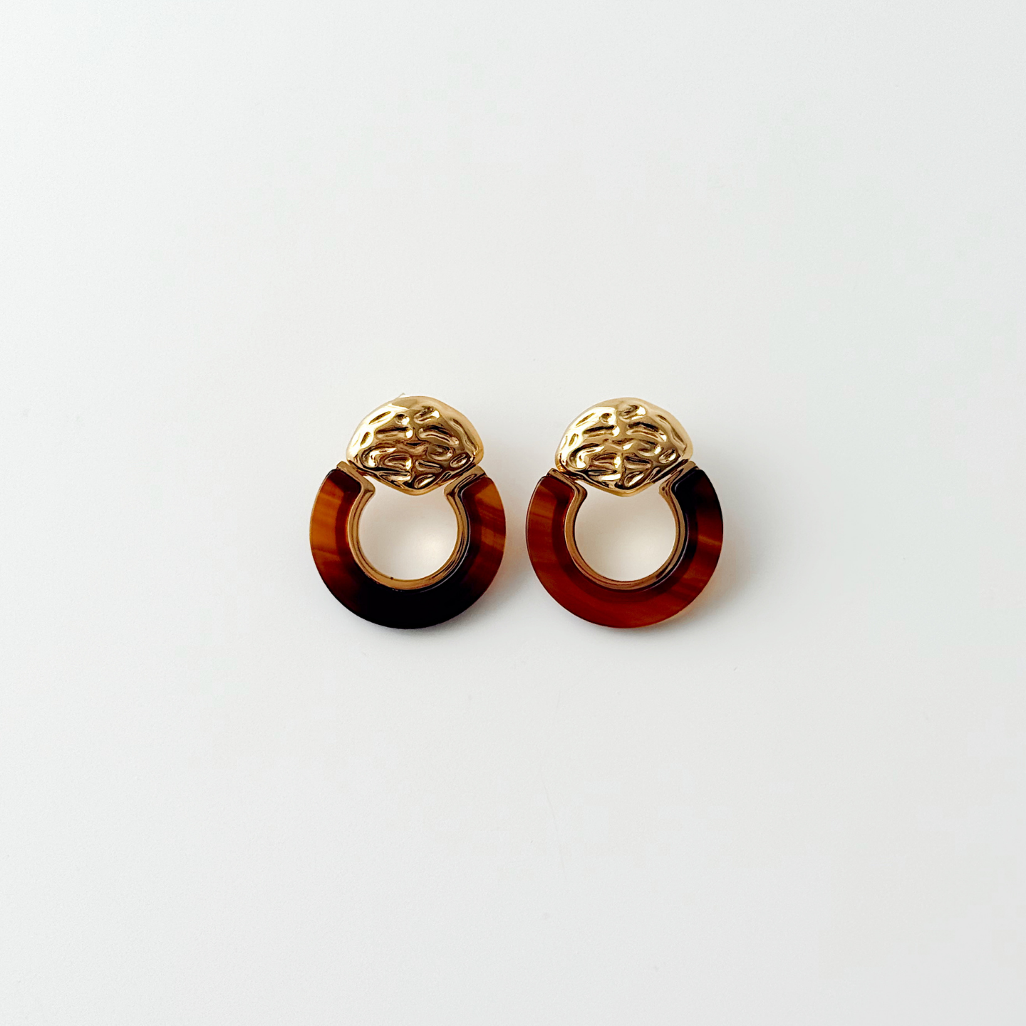 Tovra Black Steel Earring | Çelik Küpe