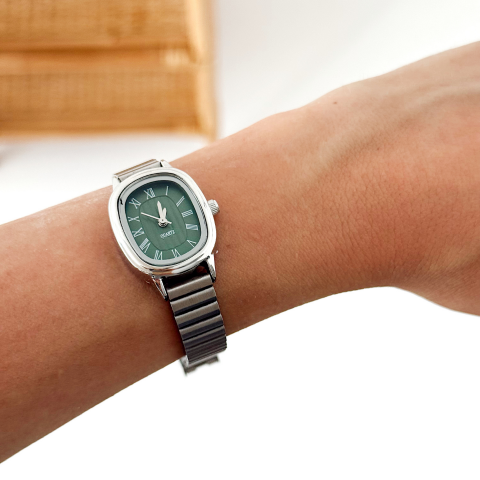 Corris Silver-White Watch | Saat