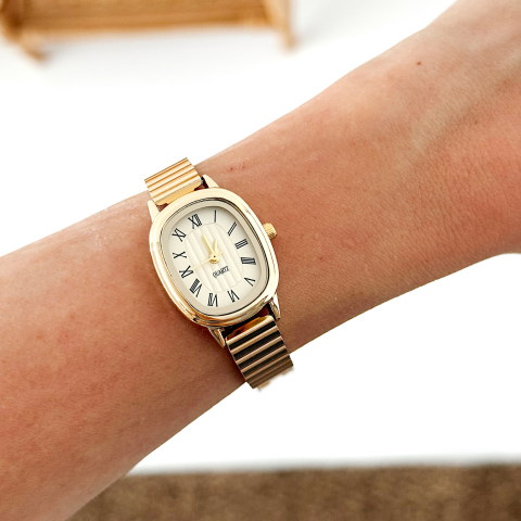 Corris Gold-Cream Watch | Saat