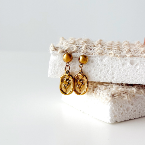 Sunnles Steel Earring | Çelik Küpe
