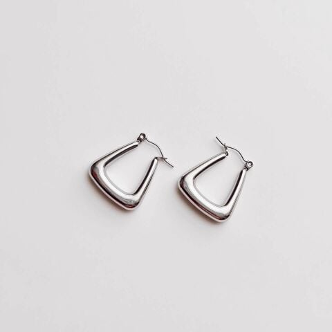 Ety Grey Steel Earring
