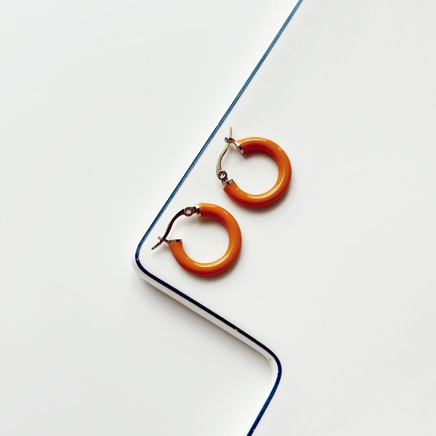 Mandarin Steel Earring | Çelik Küpe