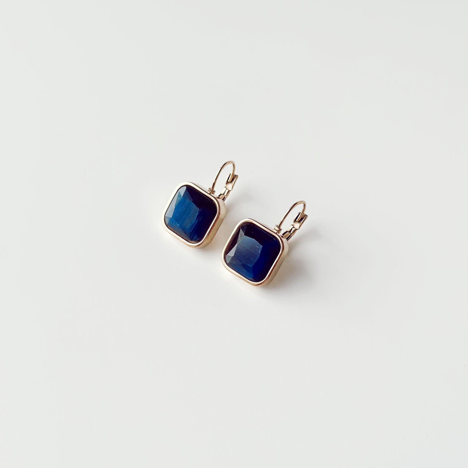 Navy Steel Earring | Çelik Küpe