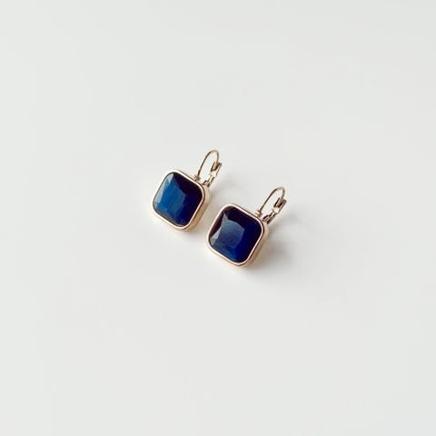 Navy Steel Earring | Çelik Küpe