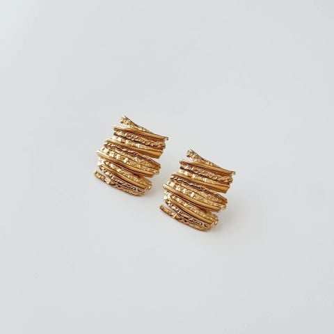 Chevi Steel Earring | Çelik Küpe