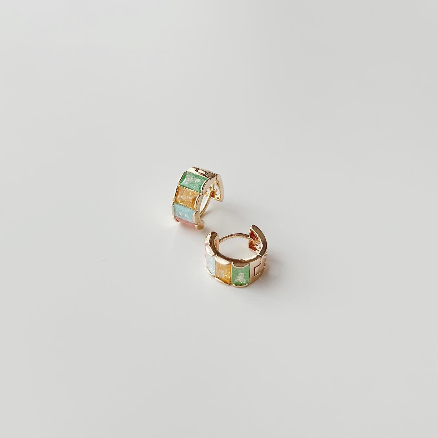 Mini Pastel Steel Earring | Çelik Küpe