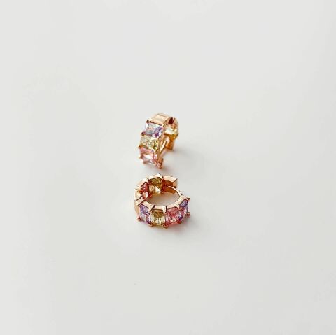 Mini Rainbow Steel Earring | Çelik Küpe
