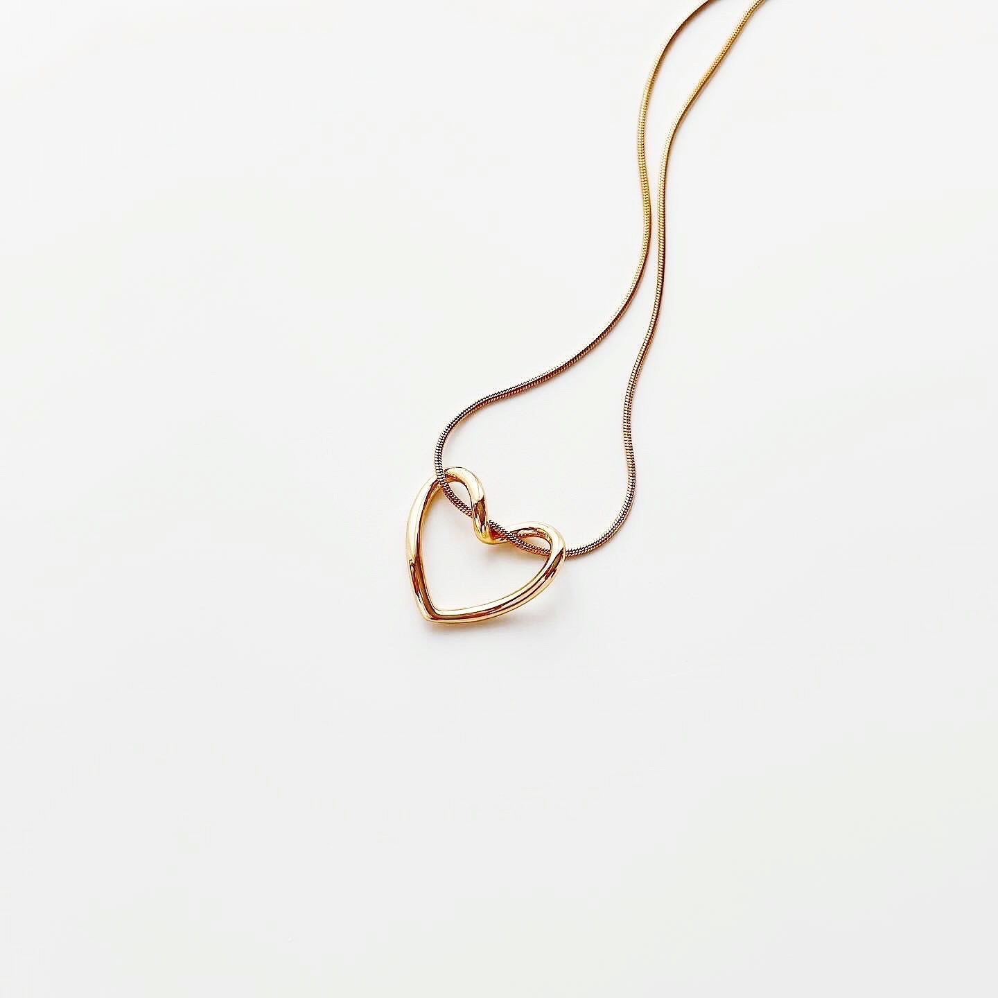 Love Heart Steel Necklace | Çelik Kolye