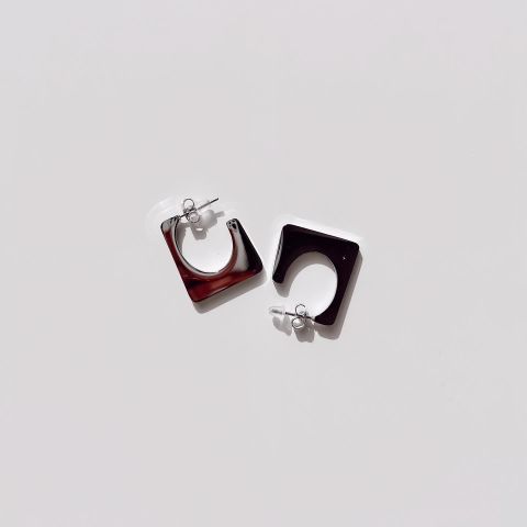 Steep Grey Steel Earring