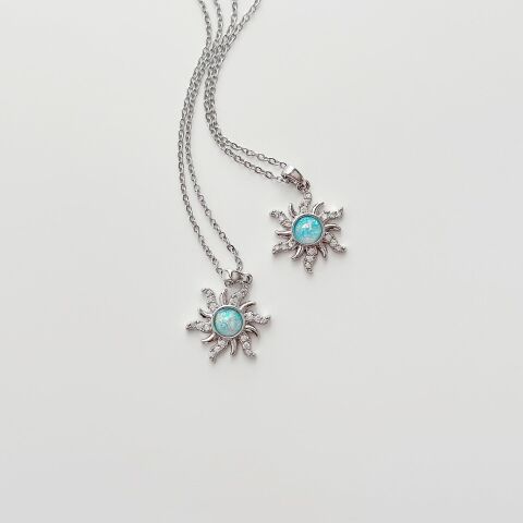Hero Grey Steel Necklace | Çelik Kolye