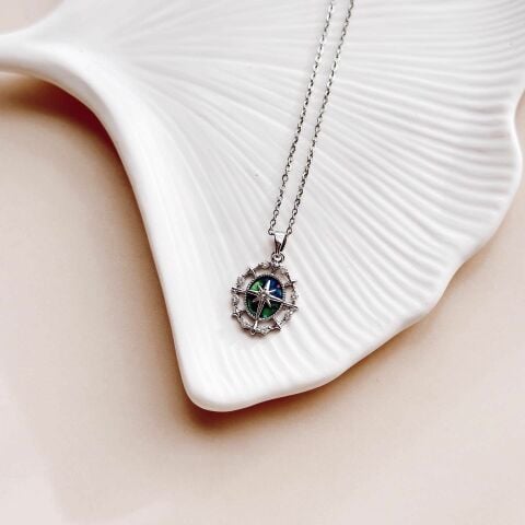Spain Grey Steel Necklace