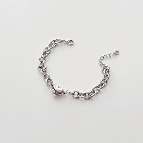Kyle Grey Steel Bracelet | Bileklik