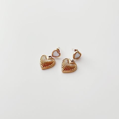 Heartley Steel Earring | Çelik Küpe