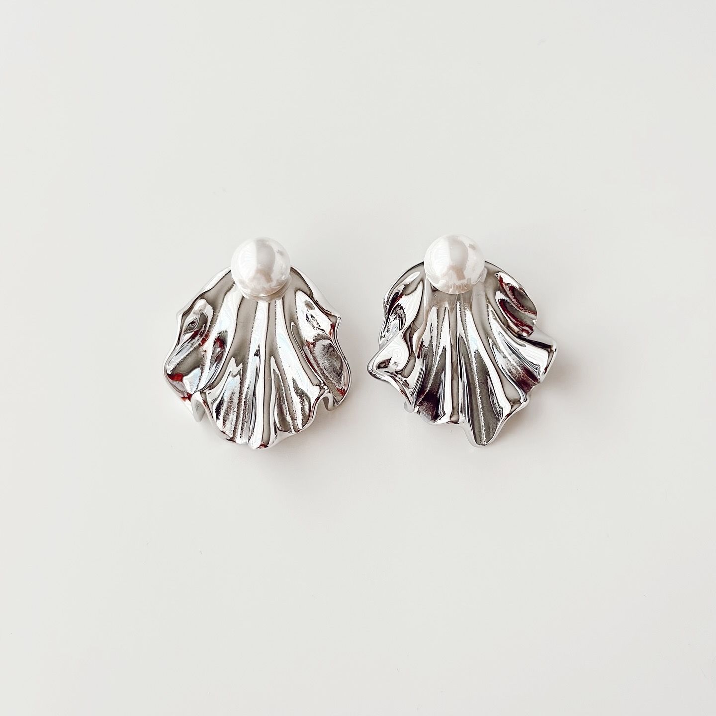 Voi Grey Steel Earring | Çelik Küpe
