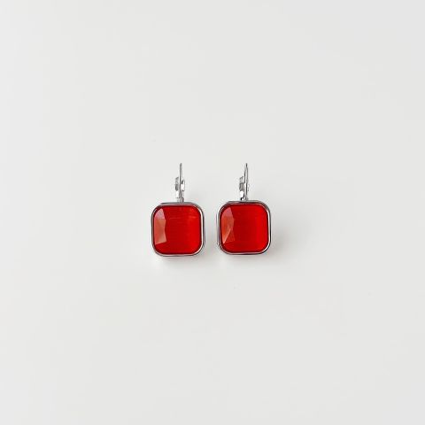 Naomi Grey Steel Earring | Çelik Küpe