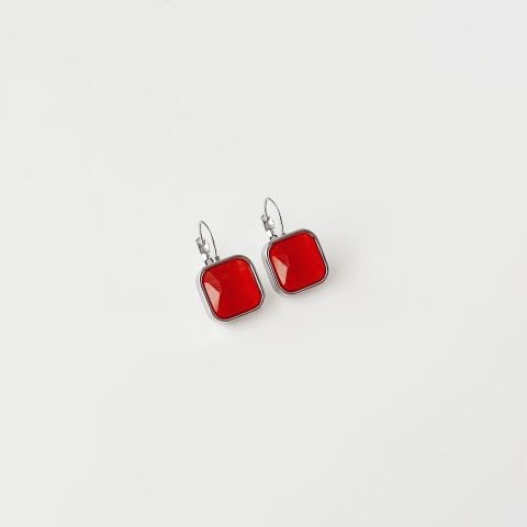 Naomi Grey Steel Earring | Çelik Küpe
