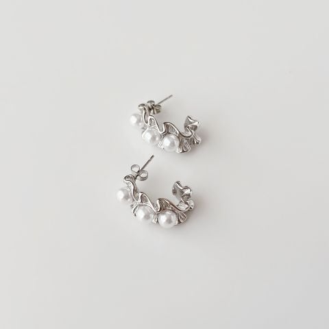 Gain Grey Steel Earring | Çelik Küpe