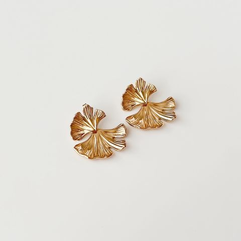 Woud Steel Earring | Çelik Küpe