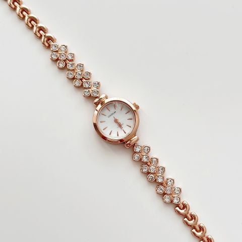 Ovein Rose-Cream Watch | Saat
