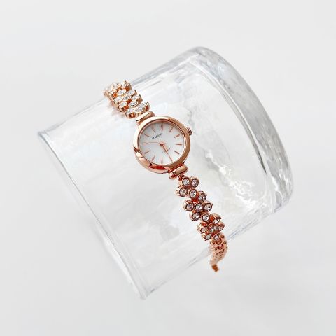 Ovein Rose-Cream Watch | Saat