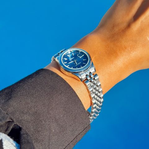 Ousen Grey-Blue Watch | Saat