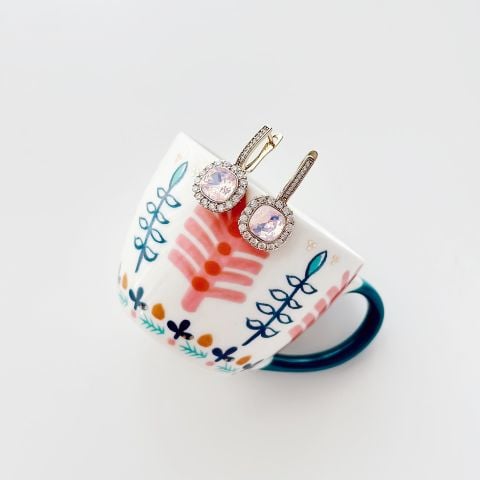 Mareen Pink 88's Xuping Steel Earring | Çelik Küpe