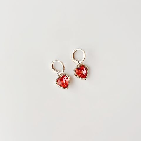 Quic Pink Xuping Steel Earring | Çelik Küpe
