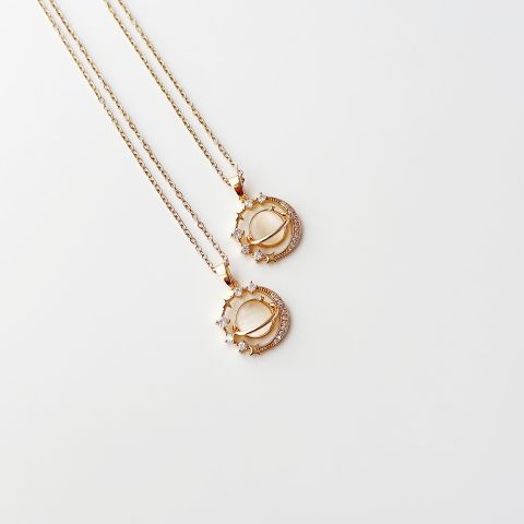 Olivnight Cream Steel Necklace | Çelik Kolye