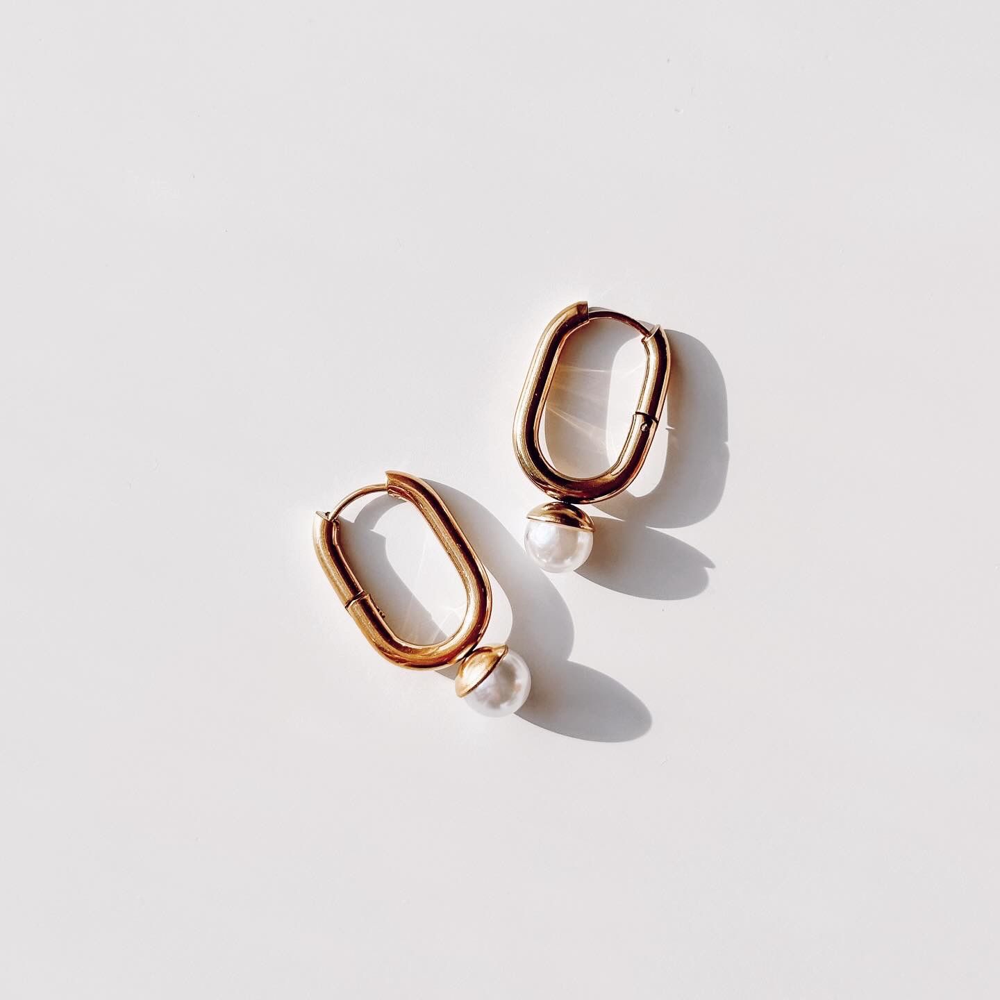 Pearl 80's Steel Earring | Çelik Küpe
