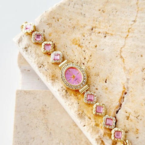 Clad Pink Watch | Saat