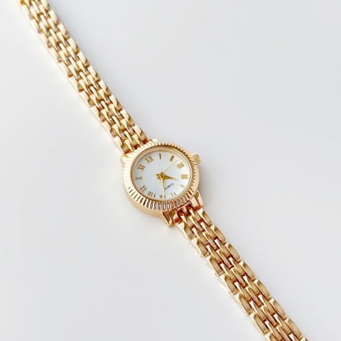 Berlin Gold-Cream Watch | Saat
