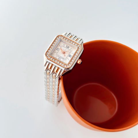 Rosy Rose-Cream Watch | Saat