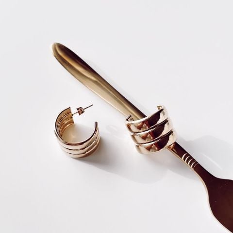 Monch Steel Earring | Çelik Küpe