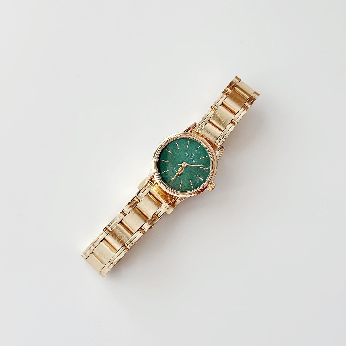 Gein Gold-Green Watch | Saat
