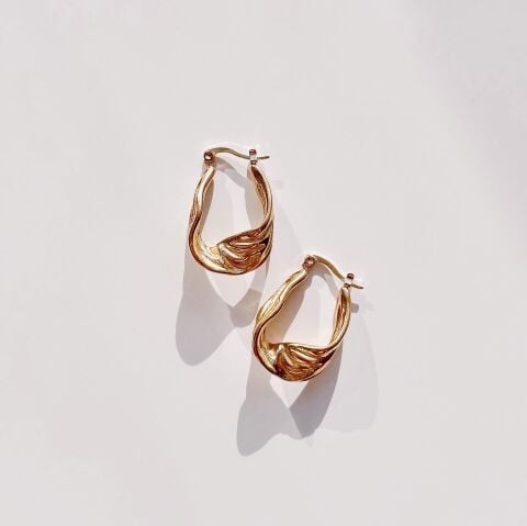 Wave is Steel Earring | Çelik Küpe